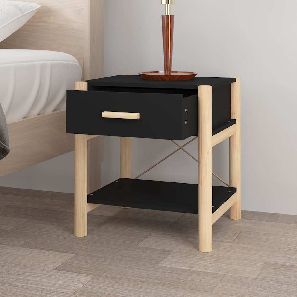 vidaXL Nachtkastjes 2 st 42x38x45 cm bewerkt hout wit