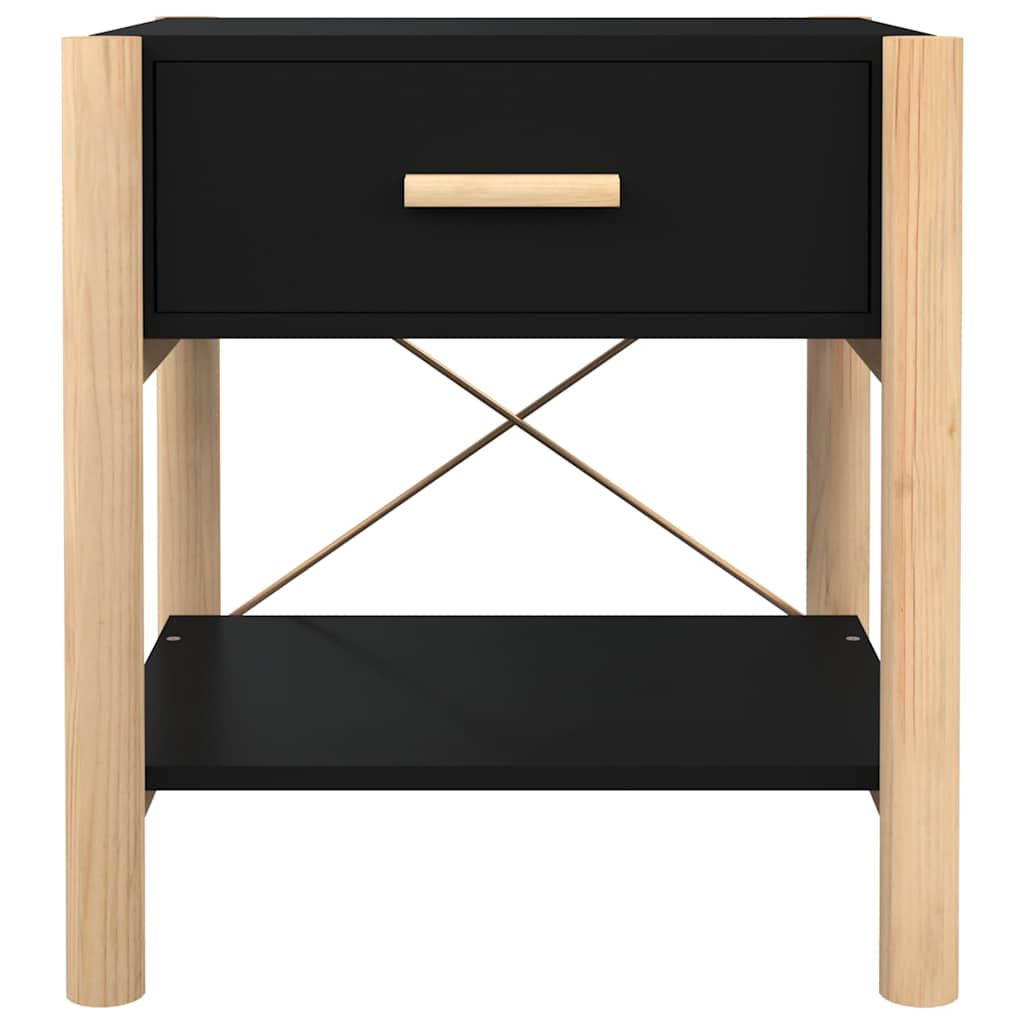 vidaXL Nachtkastjes 2 st 42x38x45 cm bewerkt hout wit