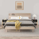 vidaXL Nachtkastjes 2 st 42x38x45 cm bewerkt hout wit