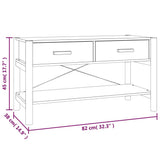vidaXL Tv-meubel 82x38x45 cm bewerkt hout wit