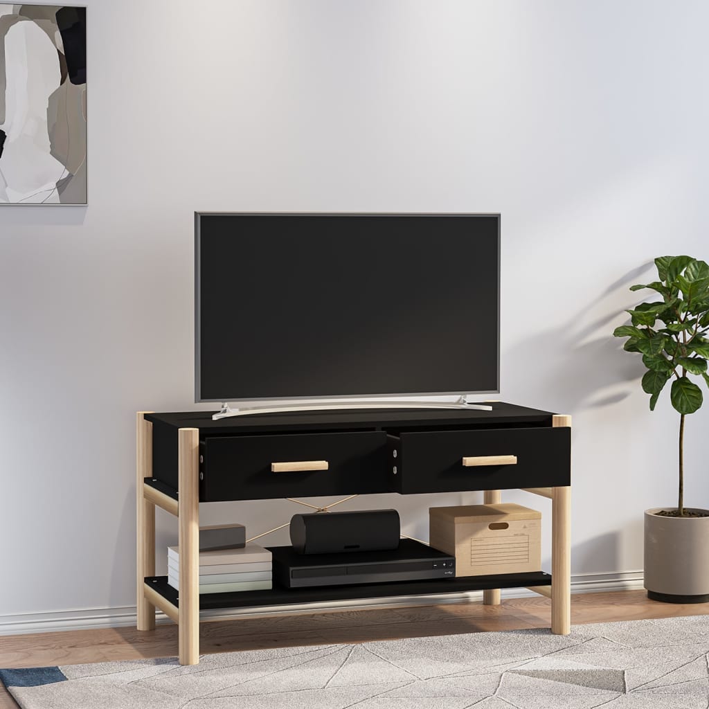 vidaXL Tv-meubel 82x38x45 cm bewerkt hout wit