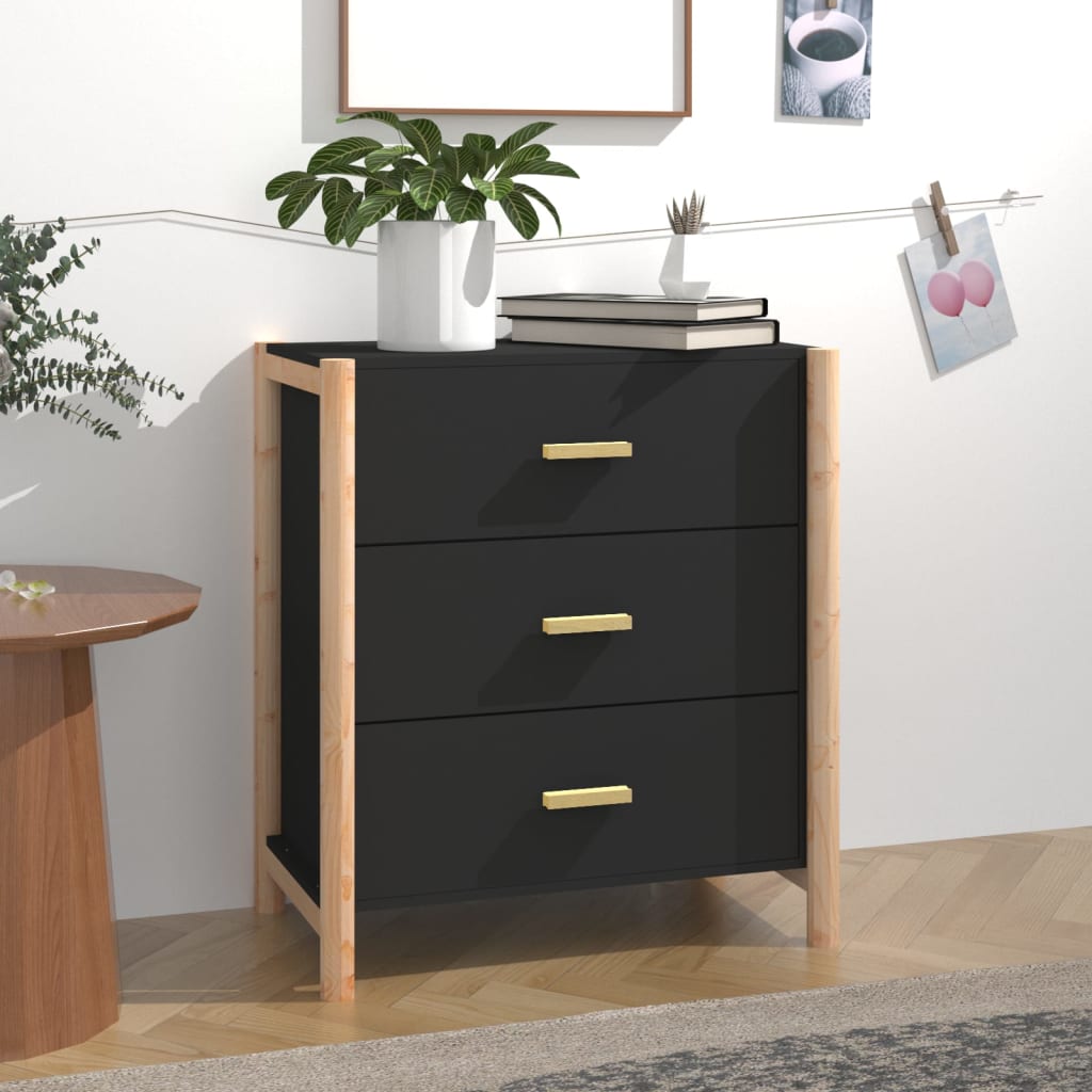 vidaXL Dressoir 62x38x70 cm bewerkt hout wit