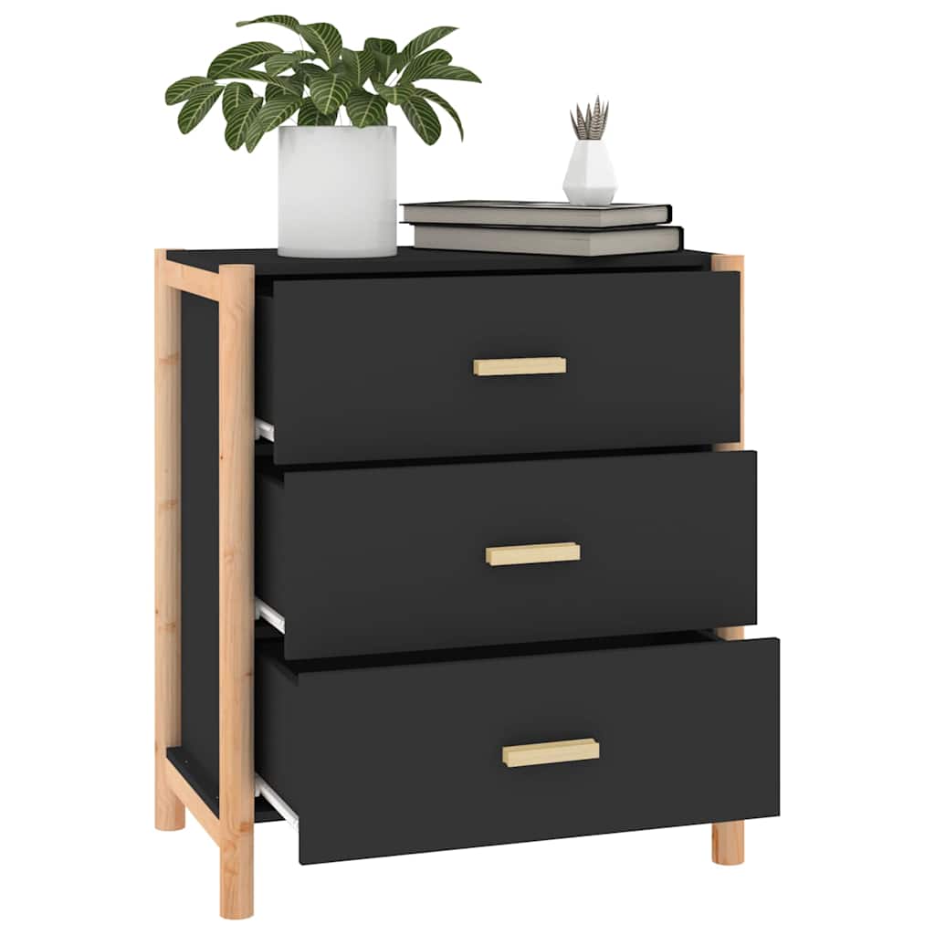 vidaXL Dressoir 62x38x70 cm bewerkt hout wit