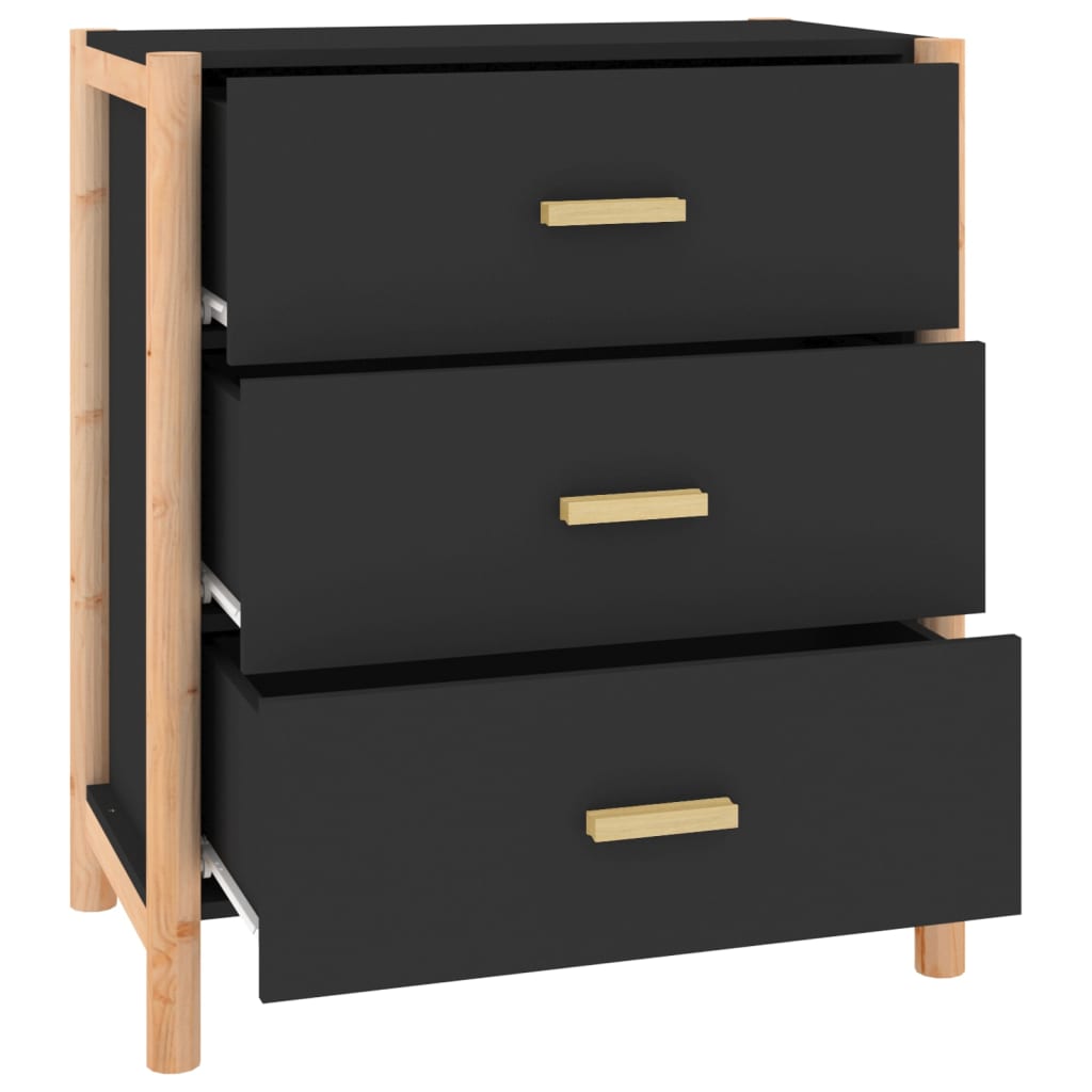 vidaXL Dressoir 62x38x70 cm bewerkt hout wit