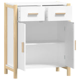 vidaXL Dressoir 62x38x75 cm bewerkt hout wit