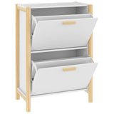 vidaXL Schoenenkast 57,5x33x80 cm bewerkt hout wit