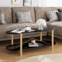 vidaXL Salontafel 110x48x40 cm bewerkt hout wit