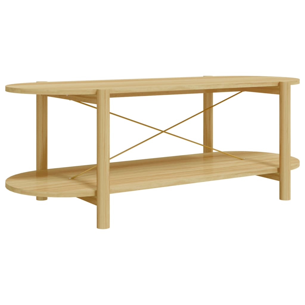 vidaXL Salontafel 110x48x40 cm bewerkt hout wit