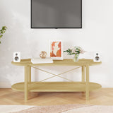 vidaXL Salontafel 110x48x40 cm bewerkt hout wit