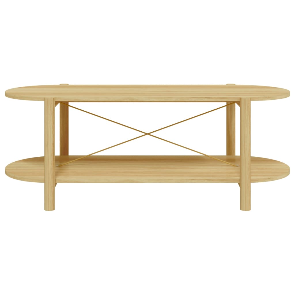 vidaXL Salontafel 110x48x40 cm bewerkt hout wit