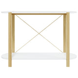 vidaXL Wandtafel 110x38x75 cm bewerkt hout wit