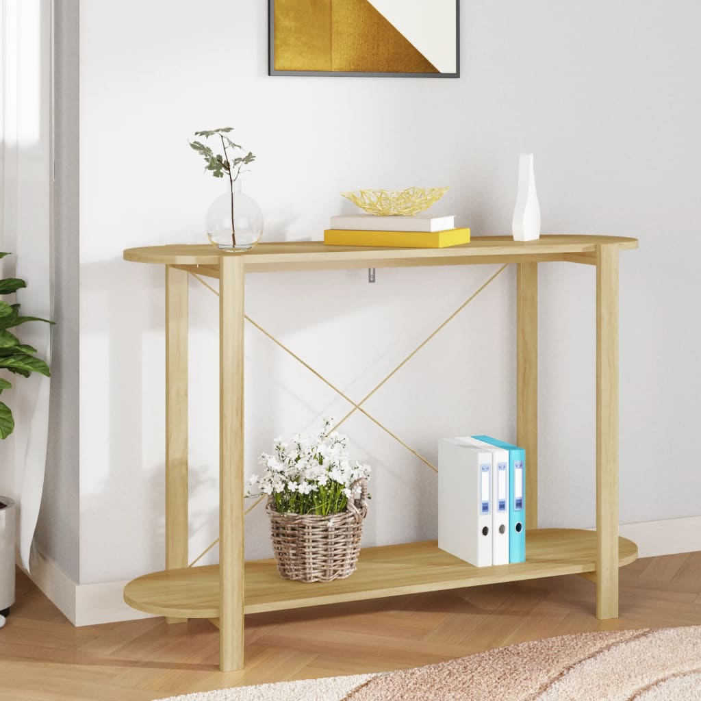 vidaXL Wandtafel 110x38x75 cm bewerkt hout wit