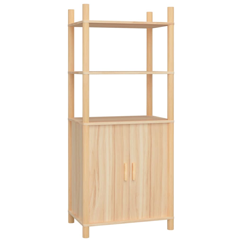 vidaXL Hoge kast 60x40x141 bewerkt hout wit