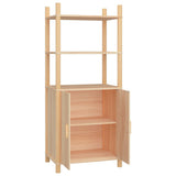 vidaXL Hoge kast 60x40x141 bewerkt hout wit