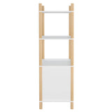 vidaXL Hoge kast 80x40x121 cm bewerkt hout wit