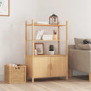 vidaXL Hoge kast 80x40x121 cm bewerkt hout wit