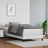 vidaXL Pocketveringmatras medium 80x200x20 cm kunstleer zwart