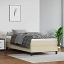 vidaXL Pocketveringmatras medium 80x200x20 cm kunstleer zwart