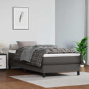 vidaXL Pocketveringmatras medium 80x200x20 cm kunstleer zwart