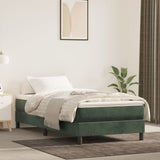 vidaXL Pocketveringmatras medium 80x200x20 cm fluweel lichtgrijs