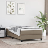 vidaXL Pocketveringmatras medium 80x200x20 cm stof lichtgrijs