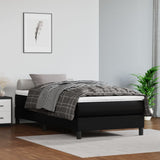vidaXL Pocketveringmatras medium 80x200x20 cm kunstleer zwart