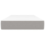 vidaXL Pocketveringmatras medium 80x200x20 cm stof lichtgrijs