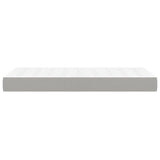 vidaXL Pocketveringmatras medium 80x200x20 cm stof lichtgrijs