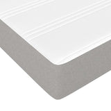vidaXL Pocketveringmatras medium 80x200x20 cm stof lichtgrijs