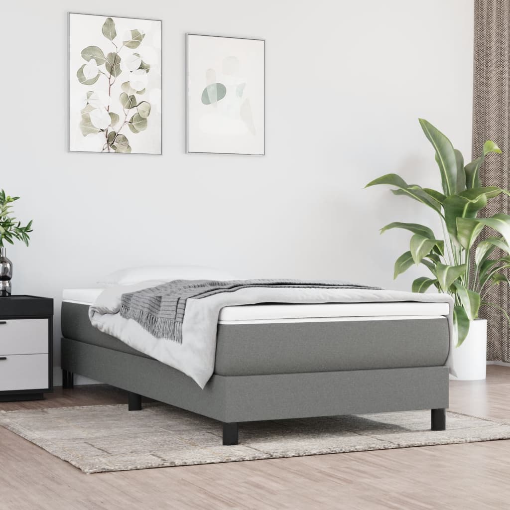 vidaXL Pocketveringmatras medium 80x200x20 cm stof lichtgrijs