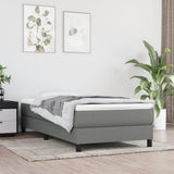 vidaXL Pocketveringmatras medium 80x200x20 cm stof lichtgrijs