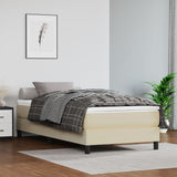 vidaXL Pocketveringmatras medium 80x200x20 cm kunstleer zwart