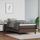 vidaXL Pocketveringmatras medium 80x200x20 cm kunstleer zwart