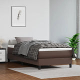 vidaXL Pocketveringmatras medium 80x200x20 cm kunstleer zwart