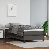 vidaXL Pocketveringmatras medium 80x200x20 cm kunstleer zwart