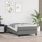 vidaXL Pocketveringmatras medium 80x200x20 cm stof lichtgrijs