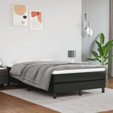 vidaXL Pocketveringmatras medium 80x200x20 cm kunstleer zwart