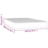 vidaXL Pocketveringmatras medium 80x200x20 cm kunstleer zwart