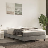 vidaXL Pocketveringmatras medium 80x200x20 cm fluweel lichtgrijs