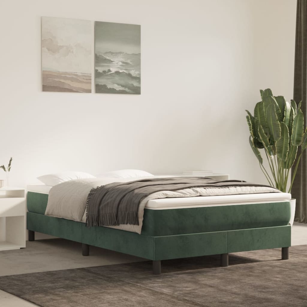 vidaXL Pocketveringmatras medium 80x200x20 cm fluweel lichtgrijs