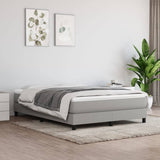 vidaXL Pocketveringmatras medium 80x200x20 cm stof lichtgrijs