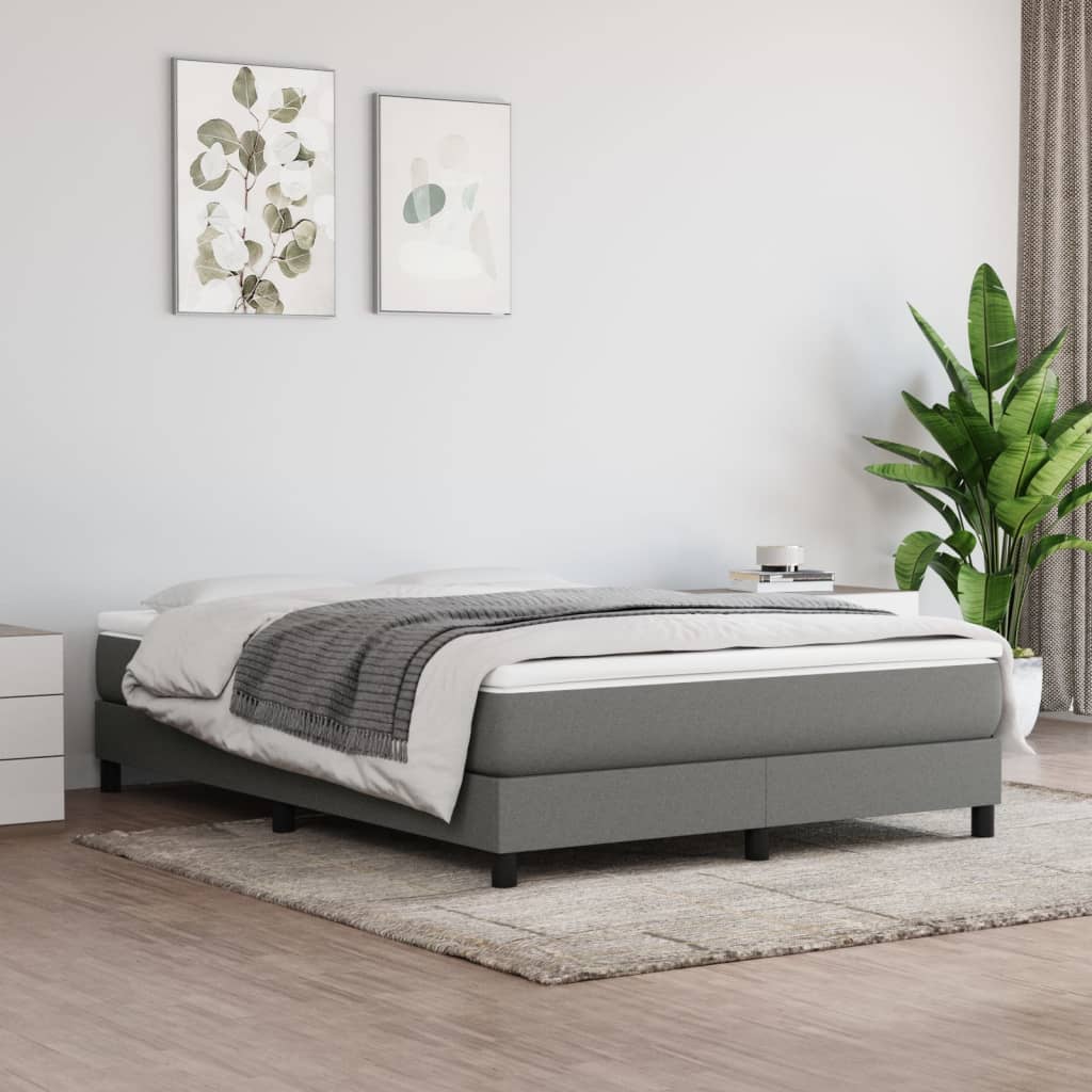 vidaXL Pocketveringmatras medium 80x200x20 cm stof lichtgrijs
