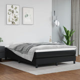 vidaXL Pocketveringmatras medium 80x200x20 cm kunstleer zwart