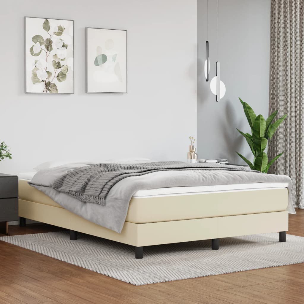 vidaXL Pocketveringmatras medium 80x200x20 cm kunstleer zwart