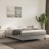 vidaXL Pocketveringmatras medium 80x200x20 cm fluweel lichtgrijs