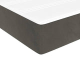 vidaXL Pocketveringmatras medium 80x200x20 cm fluweel lichtgrijs