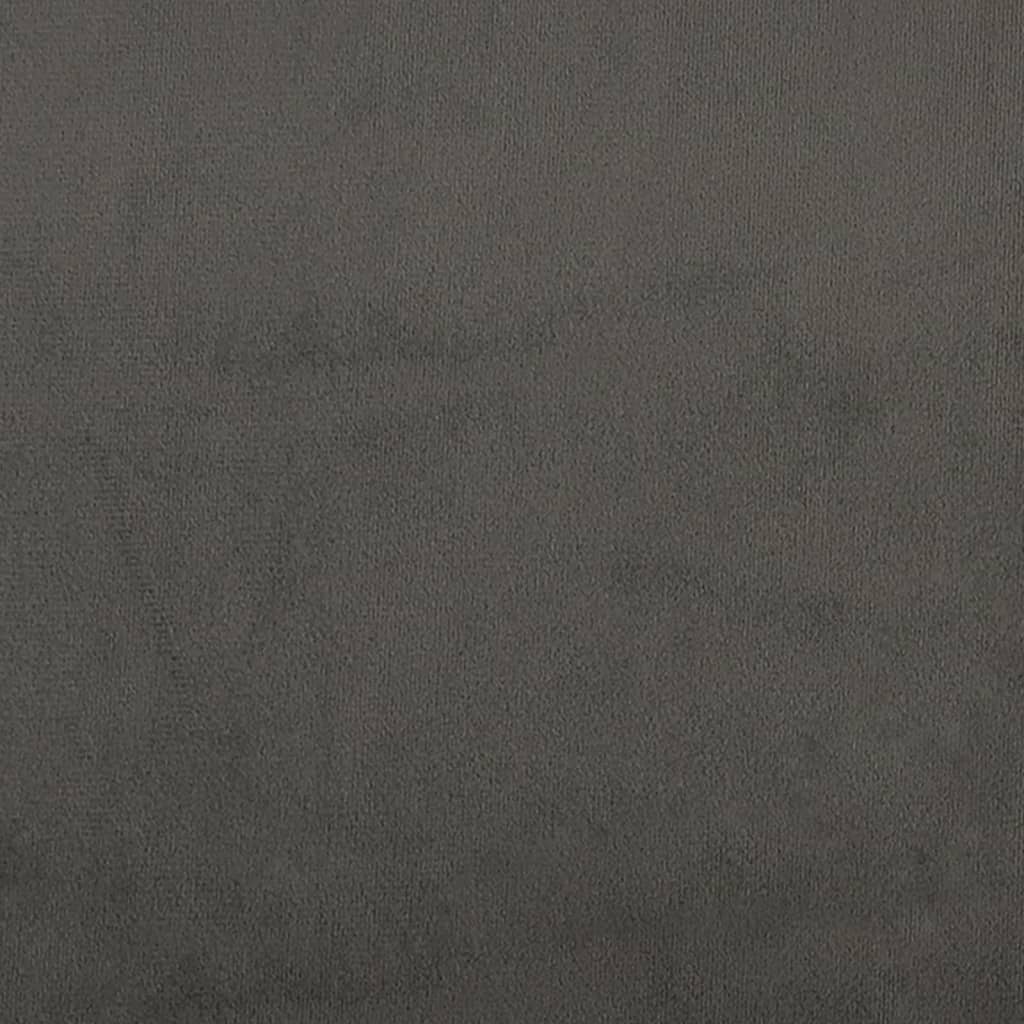 vidaXL Pocketveringmatras medium 80x200x20 cm fluweel lichtgrijs