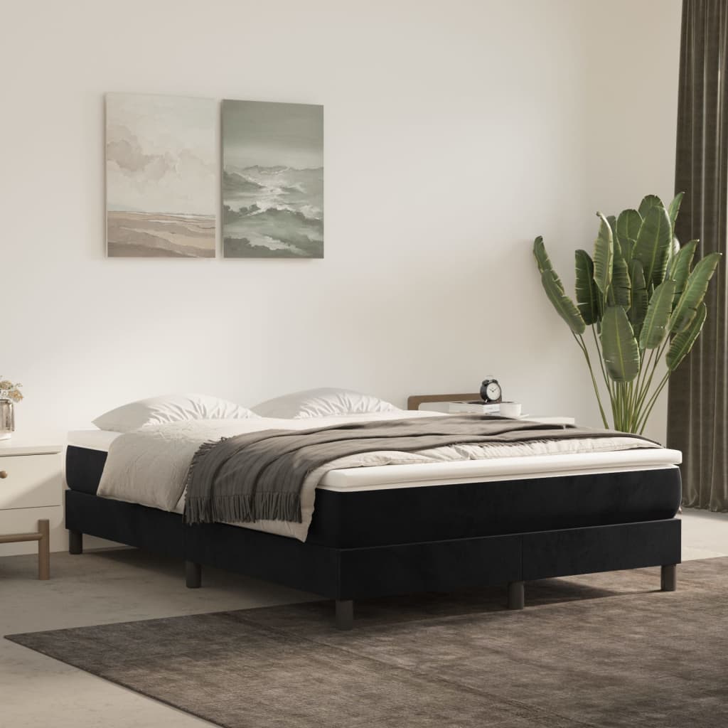 vidaXL Pocketveringmatras medium 80x200x20 cm fluweel lichtgrijs