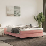 vidaXL Pocketveringmatras medium 80x200x20 cm fluweel lichtgrijs