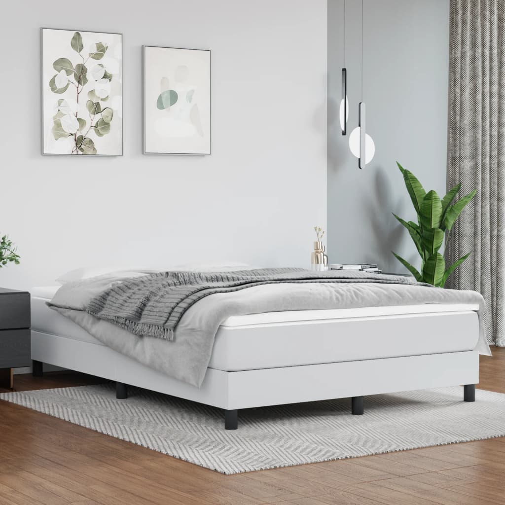 vidaXL Pocketveringmatras medium 80x200x20 cm kunstleer zwart